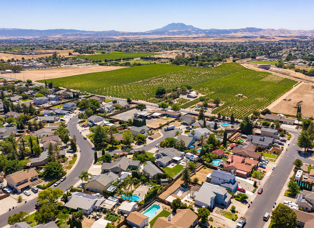 Contact - Drone Photos Over a Community in Northern California